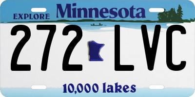 MN license plate 272LVC