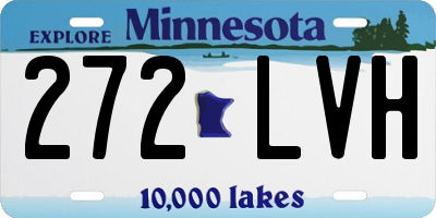 MN license plate 272LVH