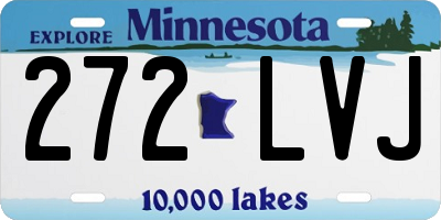 MN license plate 272LVJ