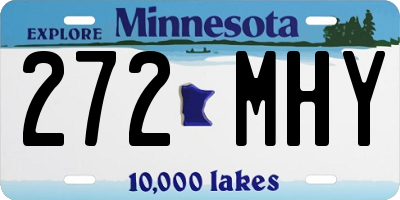 MN license plate 272MHY