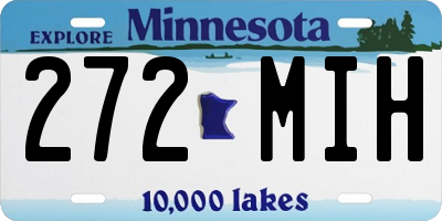 MN license plate 272MIH