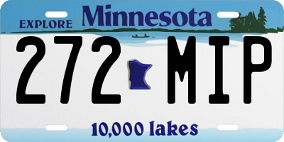 MN license plate 272MIP
