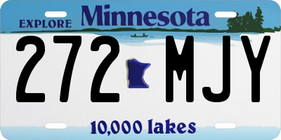 MN license plate 272MJY