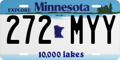 MN license plate 272MYY