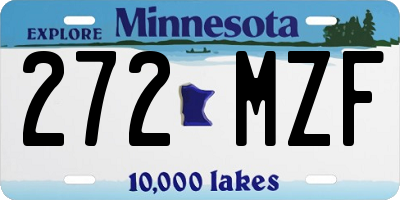 MN license plate 272MZF