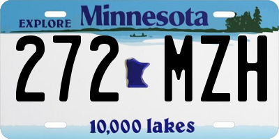 MN license plate 272MZH