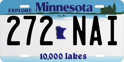 MN license plate 272NAI