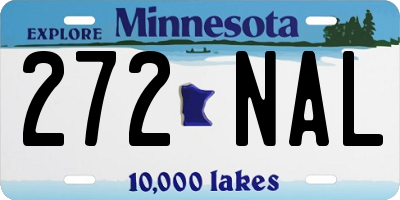 MN license plate 272NAL