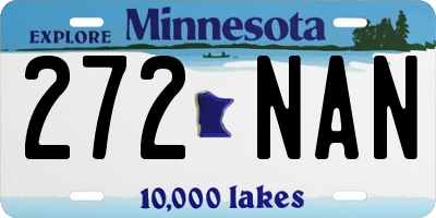 MN license plate 272NAN