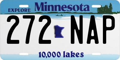 MN license plate 272NAP