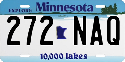 MN license plate 272NAQ