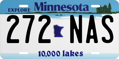 MN license plate 272NAS
