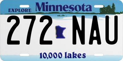 MN license plate 272NAU