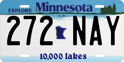 MN license plate 272NAY