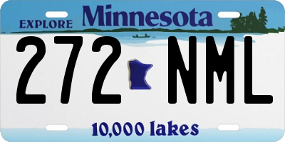 MN license plate 272NML