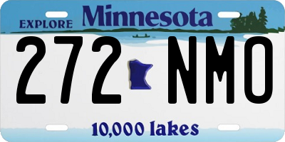MN license plate 272NMO