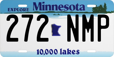 MN license plate 272NMP