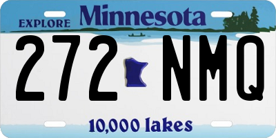 MN license plate 272NMQ