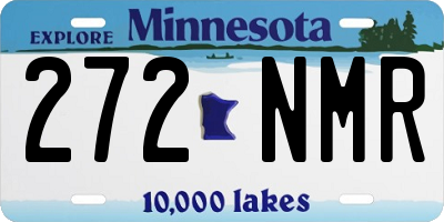 MN license plate 272NMR