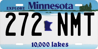 MN license plate 272NMT