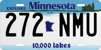 MN license plate 272NMU