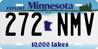 MN license plate 272NMV