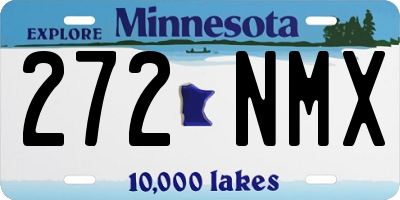 MN license plate 272NMX
