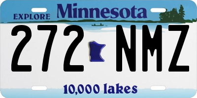 MN license plate 272NMZ