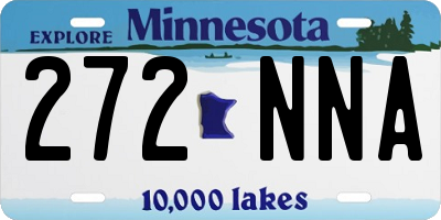 MN license plate 272NNA