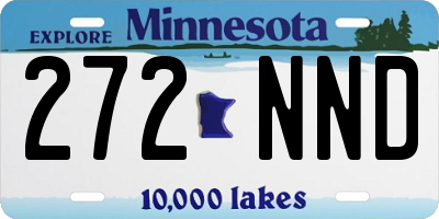 MN license plate 272NND