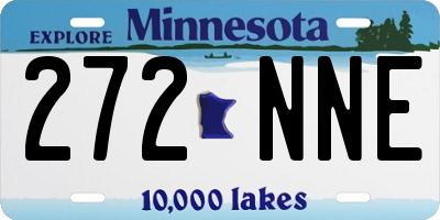 MN license plate 272NNE