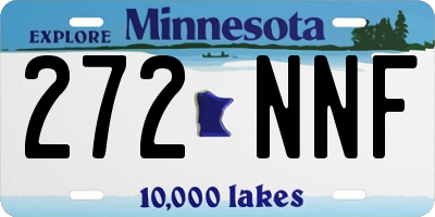 MN license plate 272NNF