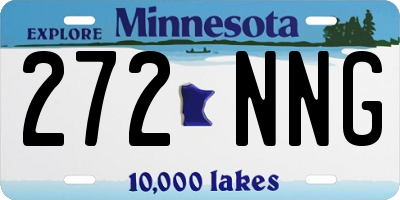 MN license plate 272NNG