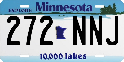 MN license plate 272NNJ