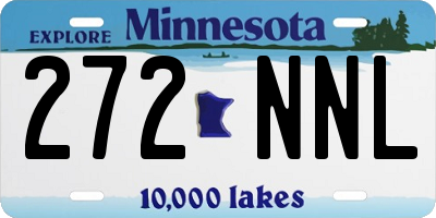 MN license plate 272NNL