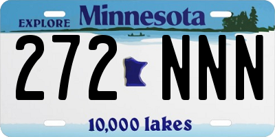 MN license plate 272NNN