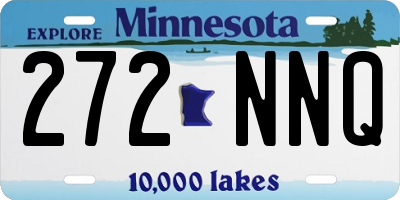 MN license plate 272NNQ