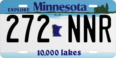 MN license plate 272NNR