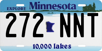MN license plate 272NNT