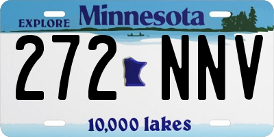 MN license plate 272NNV