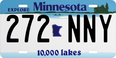 MN license plate 272NNY