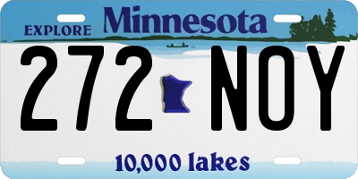 MN license plate 272NOY