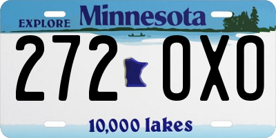 MN license plate 272OXO