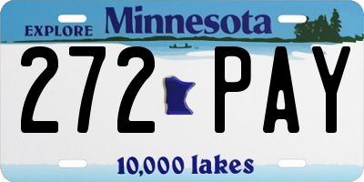 MN license plate 272PAY