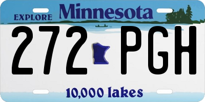 MN license plate 272PGH