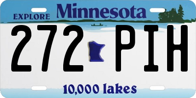 MN license plate 272PIH