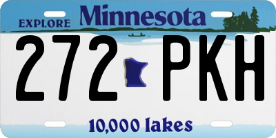 MN license plate 272PKH
