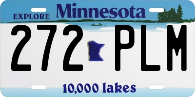 MN license plate 272PLM