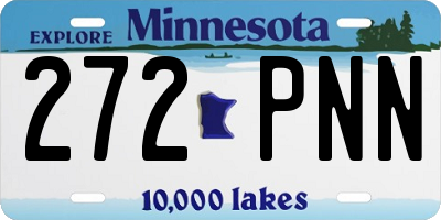 MN license plate 272PNN