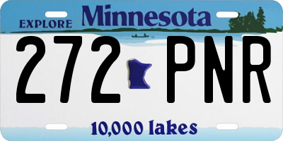 MN license plate 272PNR